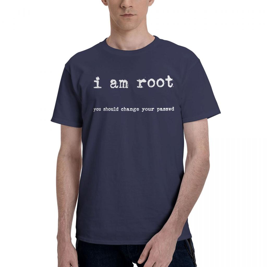 I Am Root 100 Cotton Casual Breathable Confortable Cute Mens TShirts Funny Shirt