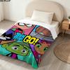 Teen Titans Print Flannel Blanket, High Quality Comfortable for All Seasons, Home Decor, Warmth and Comfort, Perfect for Christmas Gifts
