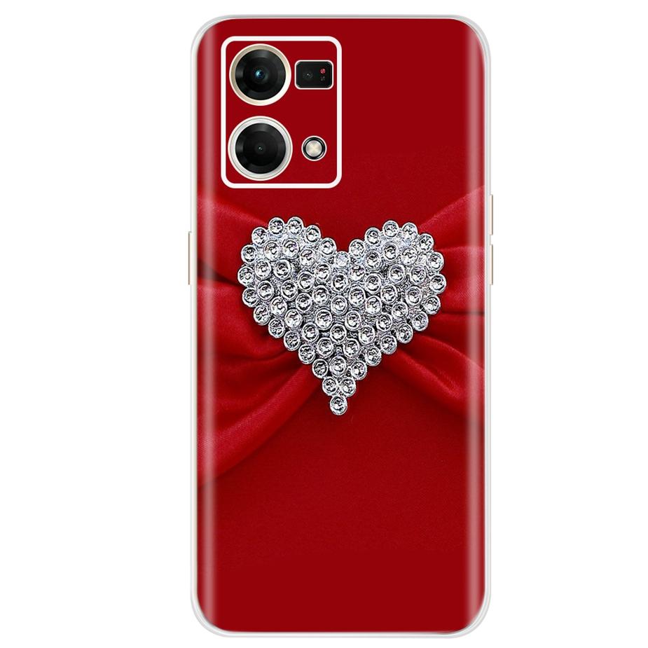 For Oppo F21 Pro 4G Case Oppo Reno7 CPH2363 Colorful Painted Cover Soft Silicone Case For Oppo Reno7 Reno 7 F21 Pro Fundas Coque