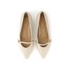 DakS Women S 2cm Flat ShoeS Ivory Dlf308