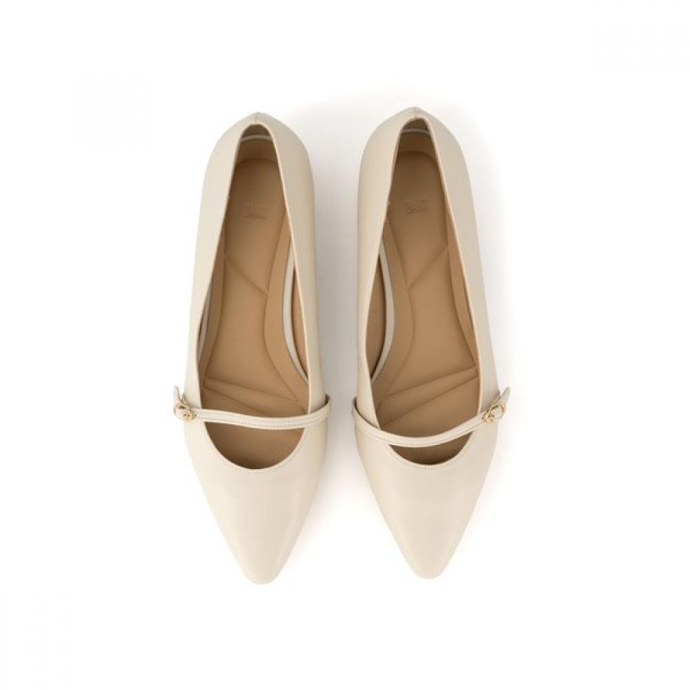DakS Women S 2cm Flat ShoeS Ivory Dlf308