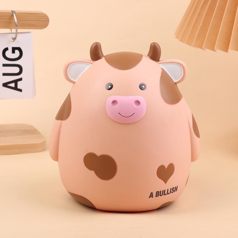 

Милая мультяшная корова копилка креативная виниловая копилка детская игрушка для экономии денег копилки настольные украшения детские подарки жёлтый