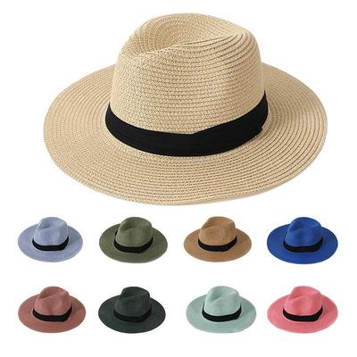 Καλοκαιρινό Ψάθινο Fedora Panama με Φαρδύ Γείσο - Καπέλο Παραλίας για Ηλιοπροστασία