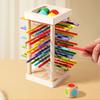 Funny Wooden Stick Drawing Game Parent Child Interactive Stick Balance Board Game Two Person Battle Game for Party Entertainment