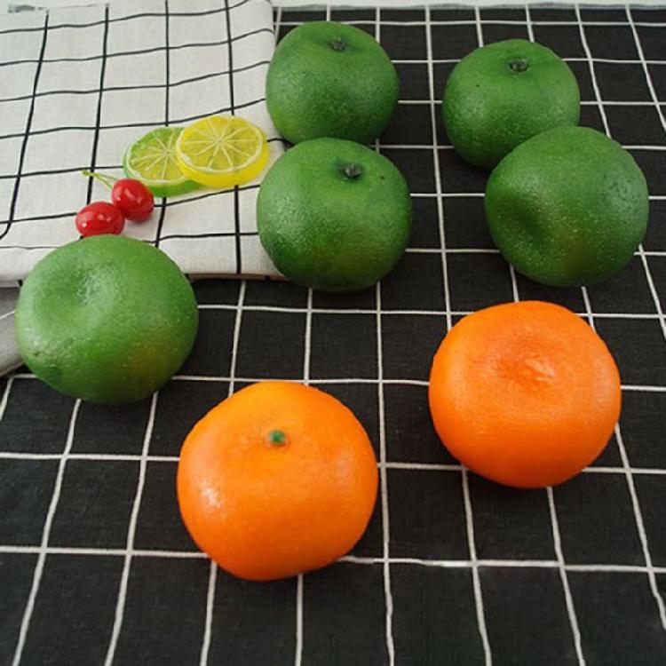 Decorative Artificial Orange Plastic Fruit Craft for Orange Partys Decors