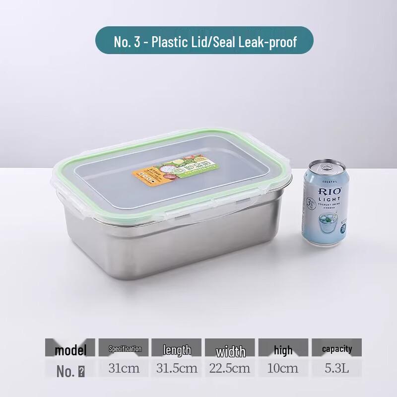 304 Stainless Steel Food Storage Container