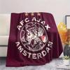 1PC Amsterdamsche Football Club Ajax Patterned Flannel Blanket Suitable For All Seasons for Home Decor Warmth and Comfort Gifts Holiday Present