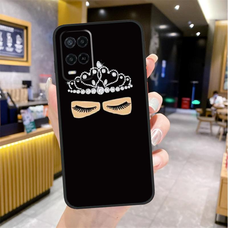 Arabic Muslim Islamic Girl Eyes Case For Oppo A96 A76 A16 A17 A18 A60 A80 A40 A38 A58 A78 A98 A94 A74 A54 A15 A57 A77 A5 Pro