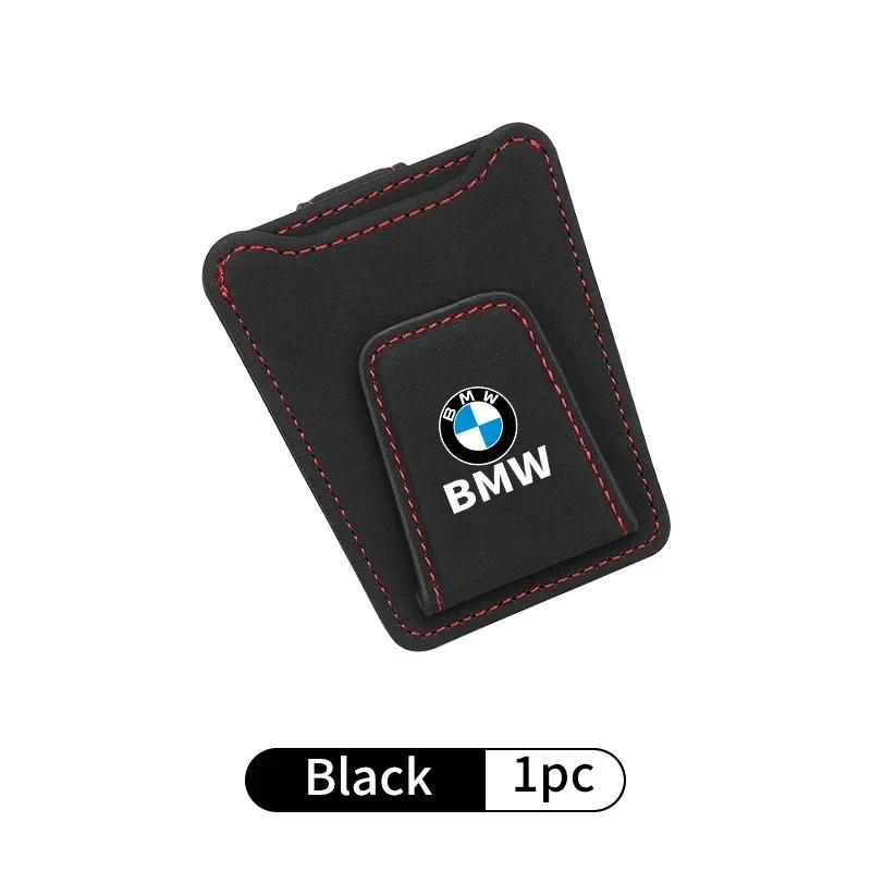 -Car Glasses Clip Sun Visor Card Glasses Holder Cars Accessories For BMW Motorsport X1 X3 X5 E39 E46 E90 F20 E60 F30 E36 F10 E87