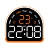 Digital Led Alarm Clock With Temperature And Humidity Display For Home Office Decor