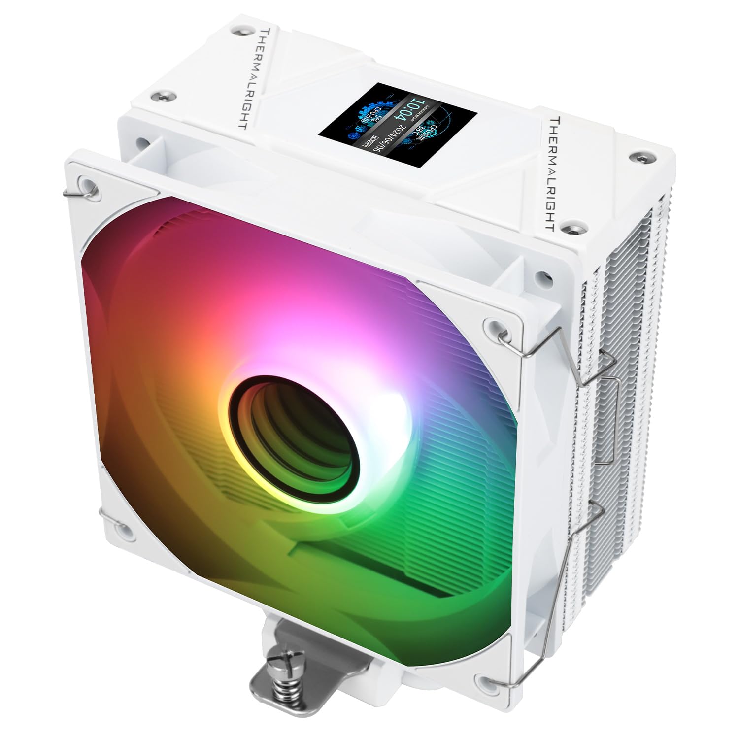 

Thermalright Assassin Spirit 120 Vision ARGB White CPU Air Desktop Heatsink 154mm Height PC Display Screen for CPU Radiator Cooler, Cooler, Cooler,