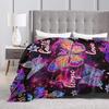 Butterfly Blanket Soft Plush Fleece Throw Blankets Cozy Fuzzy Butterfly Stuff Bedding Gifts for Women Girls Boys Kids Adults 40"X50"