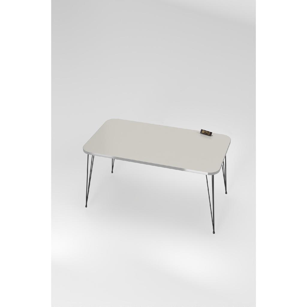 Coffee Table Kr Black Wire Leg Silver Walnut