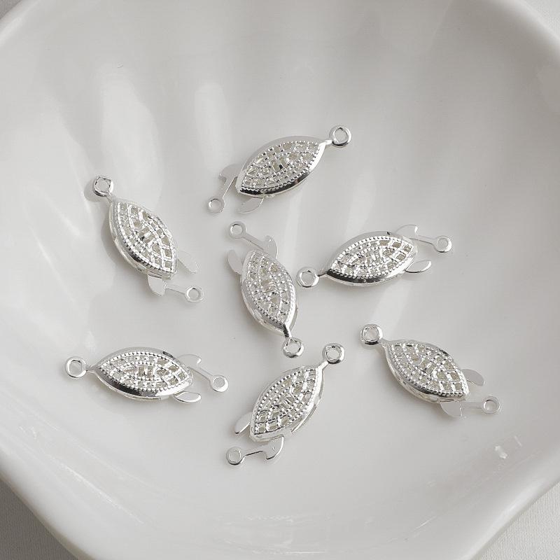 Позолоченная 14K стойкая к потускнению застежка-вставка Наветт, трехрядный квадратный хрустальный соединитель для конца цепочки для изготовления бижутерии своими руками