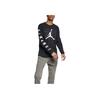 Jordan Digital Pattern Printed Knit Long Sleeve Basketball Shirt Men Tops Black AQ3702-010