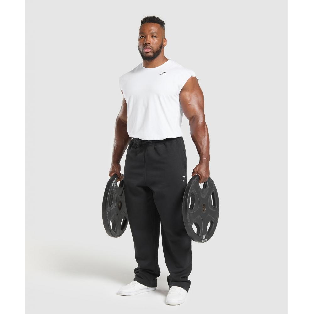 Gymshark Camiseta sin mangas Critical Cut Off Blanco A1a2s Wb57