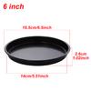 6-10inch Carbon Steel Circular Pizza Baking Tray Anti Stick Cake Baking Pan Microwave Oven Pie Cookie Baking Tray for Kitchen