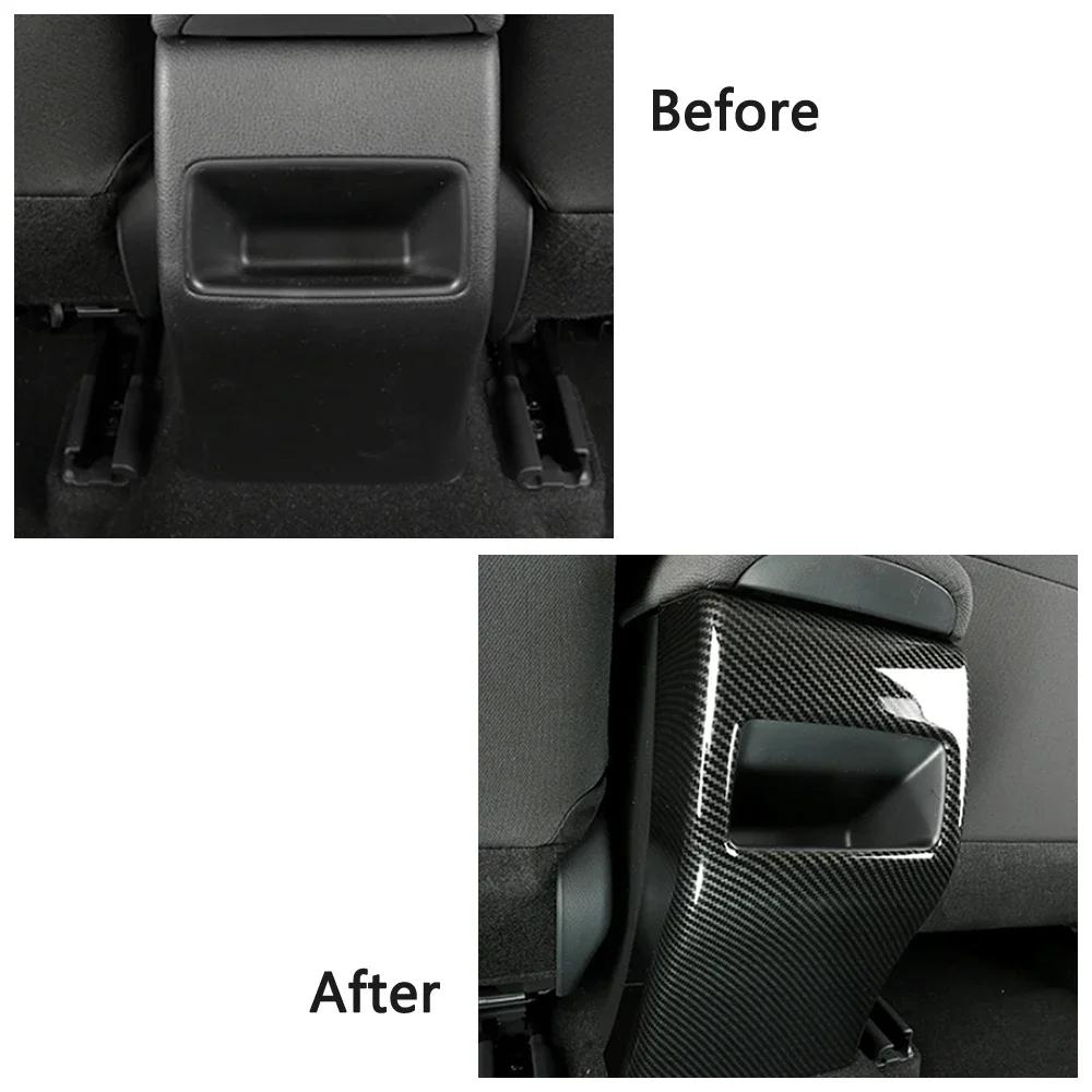 Für Toyota Corolla 2019 2024 Innenausstattung Mittelkonsole Aufbewahrungsbox Armlehnenbox Rückwandabdeckung Verkleidung Mattsilber Kohlefaser