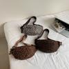 Women's Retro Leopard Print Crossbody Bag Fashion Casual Chest Bag & Fanny Pack, Versatile Practical for Daily Commute