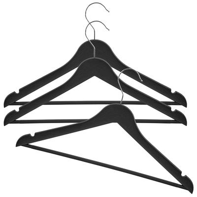 3x Black Rotating Clothes Hangers for Wardrobes