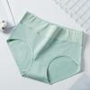 4Pcs Women's High-Waisted Panties Green Tie-Dye Panties Breathable Triangle Underwear Comfortable Soft Fabric Underwear