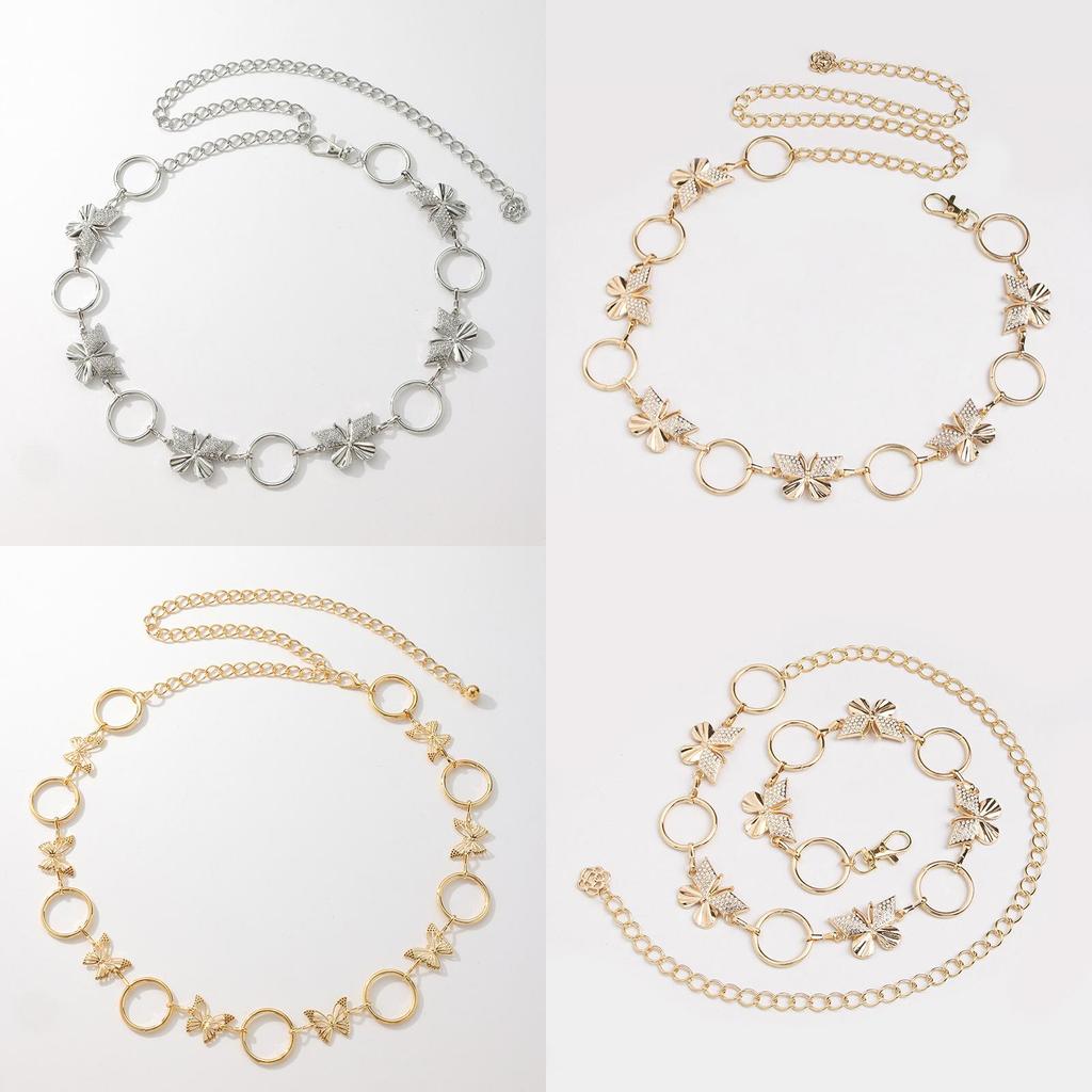 Water Butterfly Diamond Waist Chain For Women With Chic Style And Adjustable Fit
