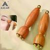 Mini Lotus Seedpod Brass Bead Wood Facial Gua Sha Eye Facial Point Massager Relaxatiow Meridians Acupoint Massage Tool