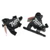 JUIN TECH F1 Hydraulic Flat Mount Road CX Disc Brake Set 160mm with JT1909 Rotor,Black,