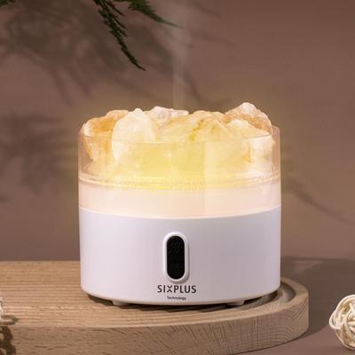SIXPLUS Tabletop 9 Hours of Continuous Compatible with 9 Tatami Aroma Natural Crystal Includes Himalayan Rock 220ml Ultrasonic LED 2 Levels of