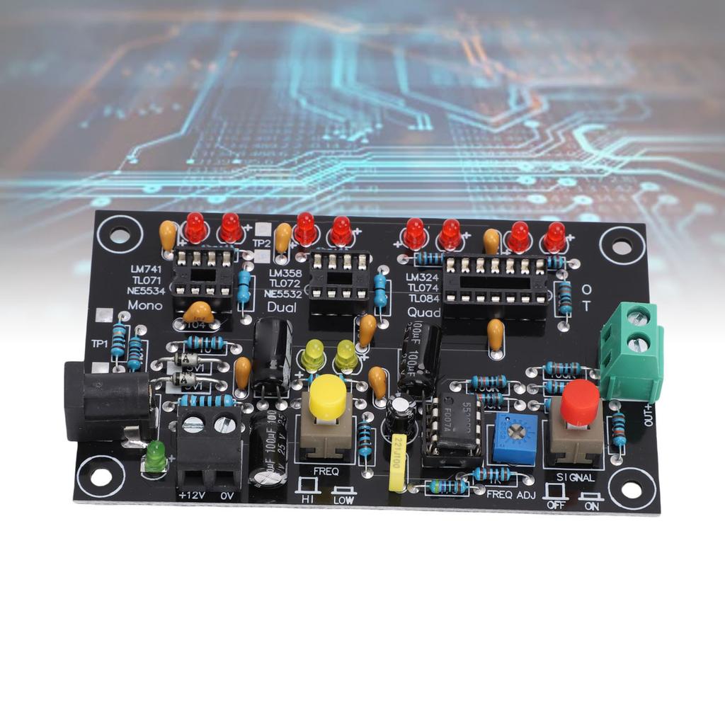 Operationsverstärker Testmodulplatine OPV Tester Hoch Niedrig Geschwindigkeit Differenziell für Einzelchip Dual Quad Kanal Elektronik Experimente