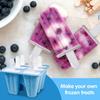 6 Girds Creative Silicone Ice Mold for Home Use Summer DIY Homemade Ice Cream Mold Kids Popsicle Ice Cube Tray Freeze Box