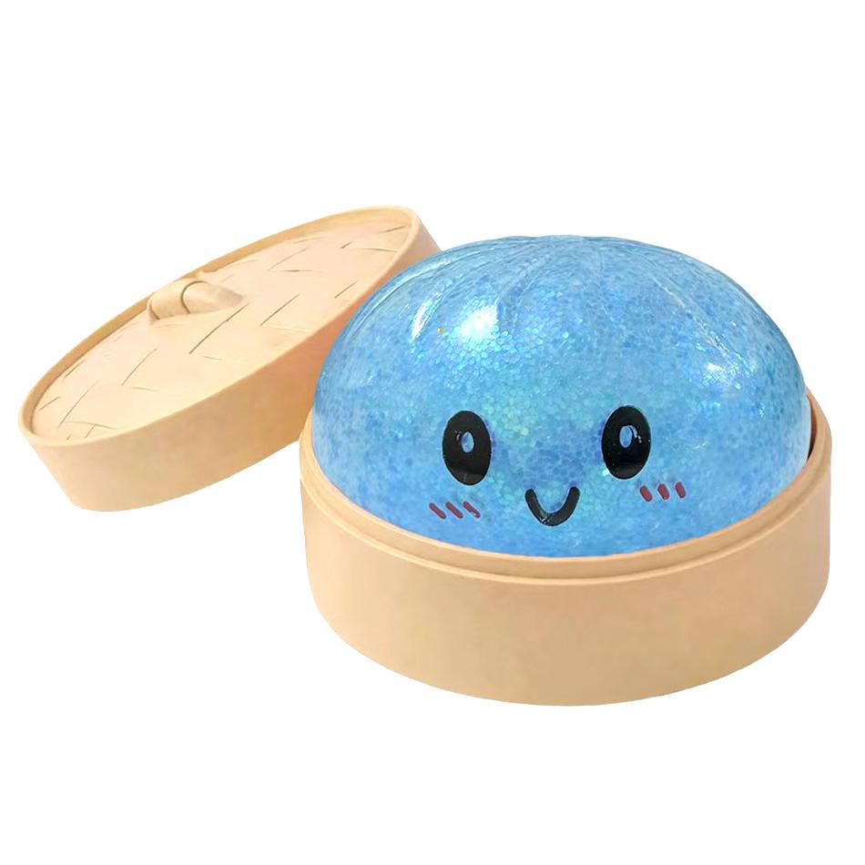 Scatola Misteriosa Raviolo Glitterato: 6 Palline Antistress Colorate Casuali, Giocattolo Sensoriale Estetico per Scrivania, Regalo Creativo Fidget per Ufficio