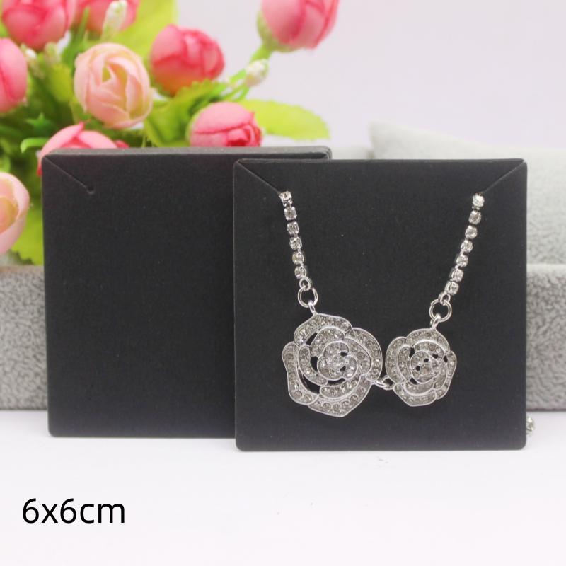 Lot de 50 cartes multi-formats en papier blanc/kraft, pour boucles d'oreilles, colliers et bijoux