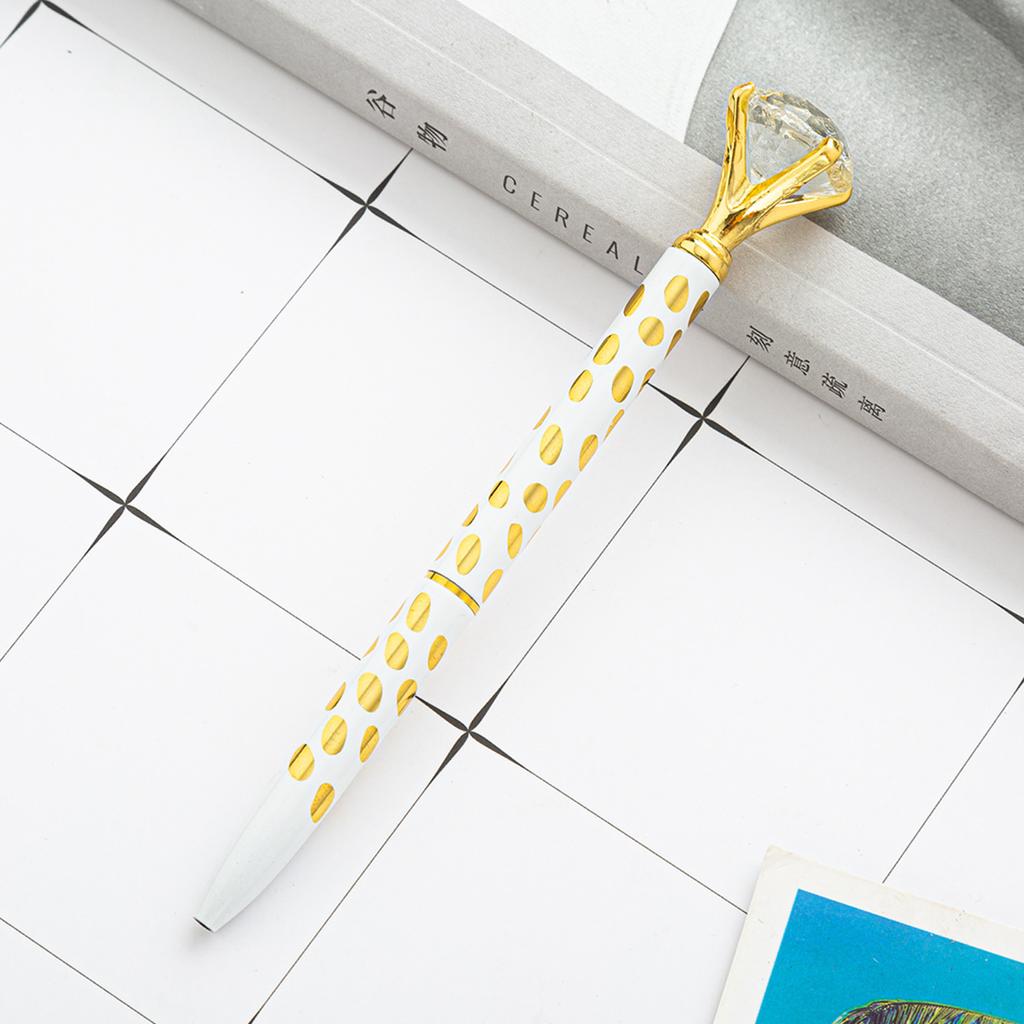 1 stück Kugelschreiber Schule Bürobedarf Hochzeit Schreibwaren Kristall Diamant Metall Rose Gold Luxus Spinning