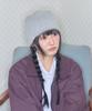 Kiibi Cozy Stripe Reversible Beanie Purple