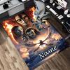 Tappeto Personalizzato con Nome e Avatar Mondo Soggiorno Antiscivolo Morbido Tappeto per Camera da Letto Sala Giochi Divano Ufficio Decorazioni per la Casa Zerbino