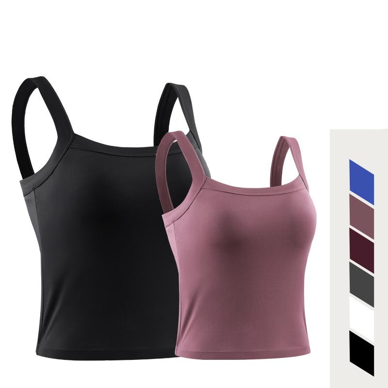 Women  Sports Bra Gym Running Tank tops Clothing Crop Shirt Singlet Sexy Base Layer Workout Vest