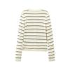 Letting Striped Faux Two-Piece Slim-Fit Sweater