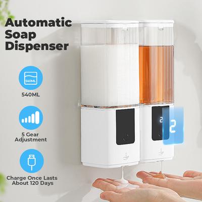 Automatische Flüssigseifenspender Küche Badezimmer Wiederaufladbar Sensor Smart Händedesinfektionsmittel Shampoo Waschmittel Spender
