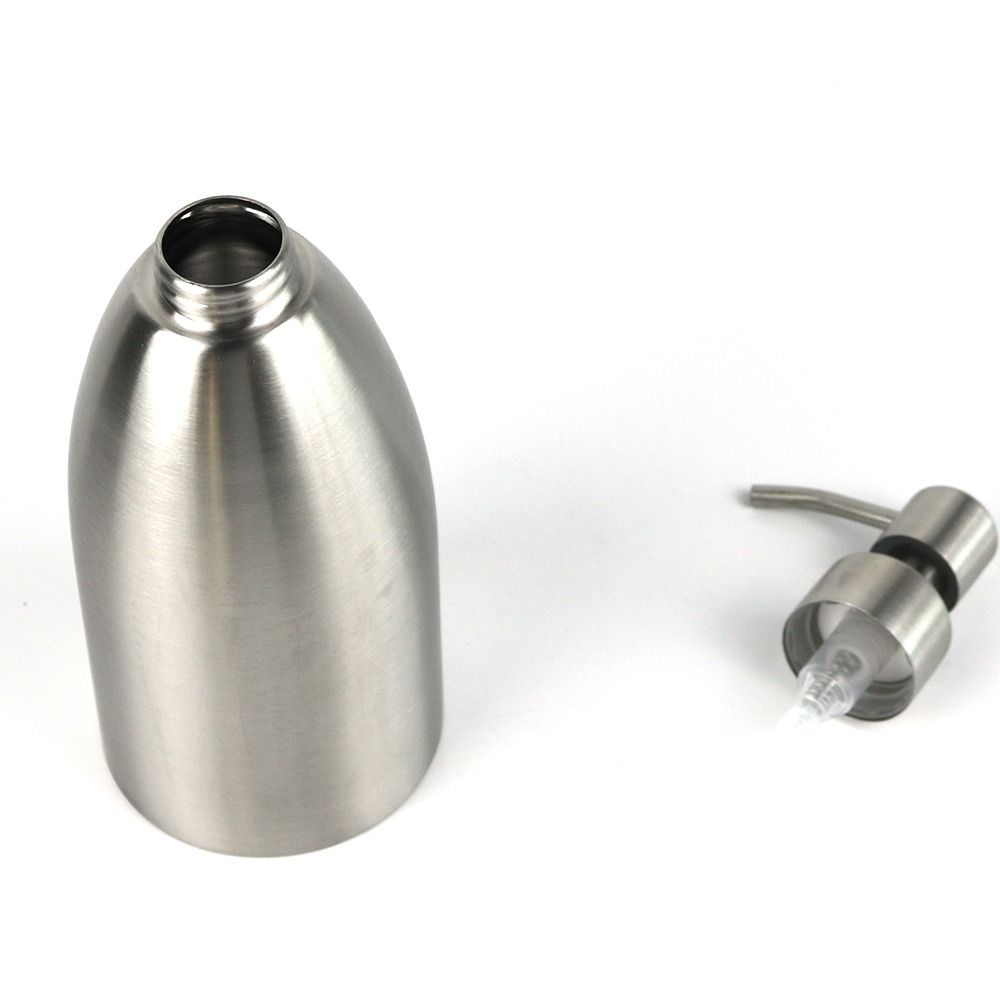 500ml Stainless Steel Soap Dispenser Refillable Shower Gel Bottles Bathroom