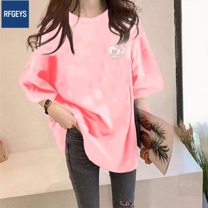 

Stylish Plus Size Women s Loose T-shirt: Age-Reducing & Flaw Hiding Short Sleeve Top L (for 115-135 jin)