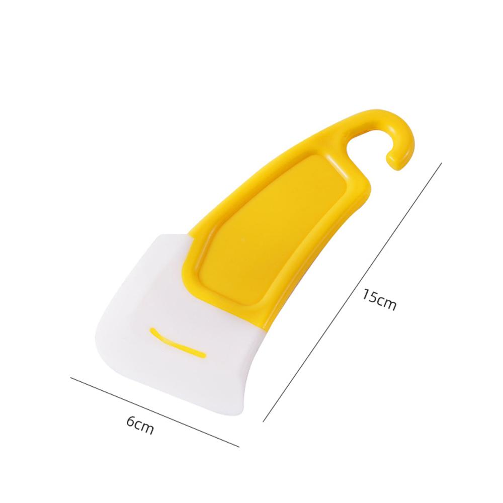 

Kitchen Silicone Scraper for Pot Pan Bottom Cleaning, Heat-Resistant Flexible Spatula for Non-Stick Cookware жёлтый