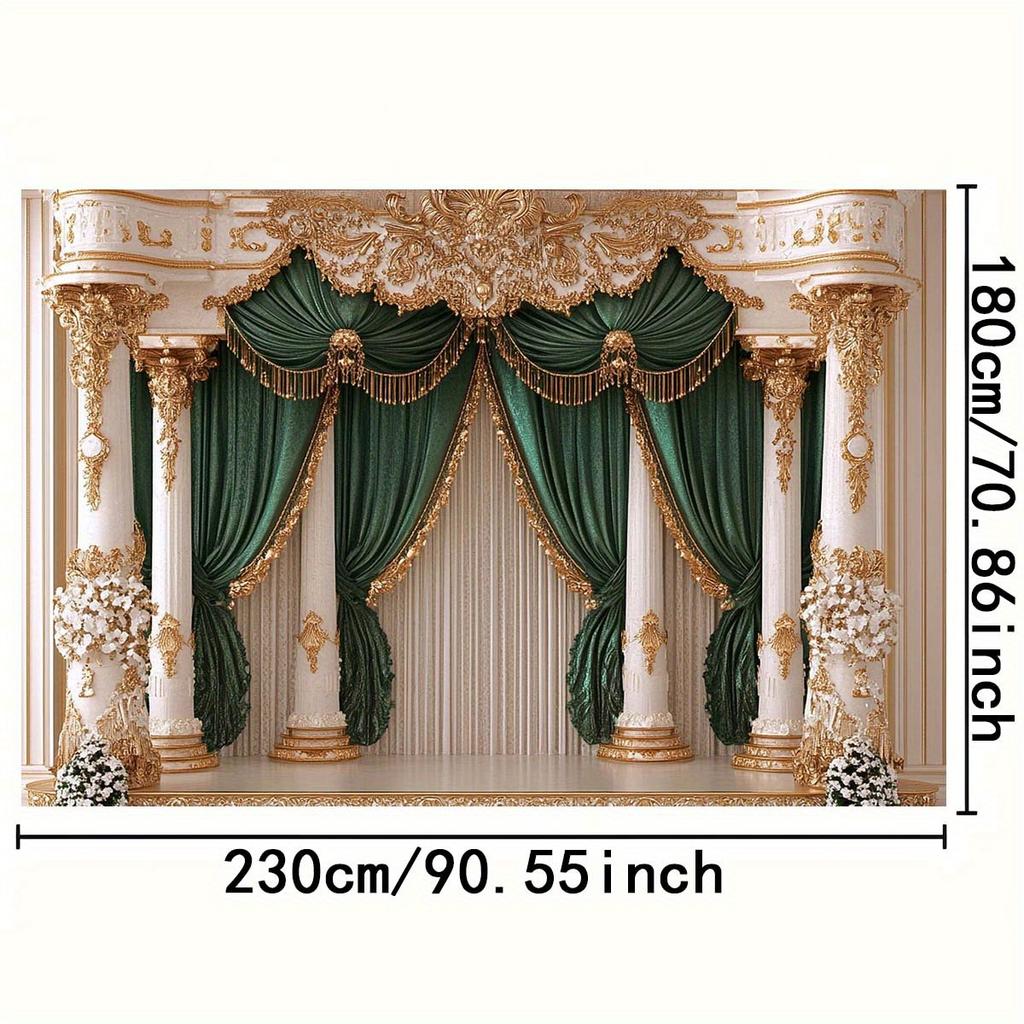1 Luxurious Baroque-style Party Background - Elegance for Weddings Anniversaries and Special Events