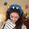 1-20PCS Cute Sponge Headband Twisted  Funny Cartoon Plush Big Eye Mushroom Hairband  Cute Headwear Big Eyes Hair Hoop Y2k