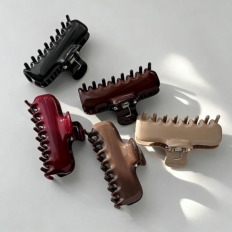 High-Quality Acetate Rectangular Hair Clip Large Size Thick Hair At The Back of The Head Elegant Shark Clip
