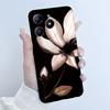Para Realme C61 C63 Funda de Teléfono Diseño de Niña con Flores Silicona Suave TPU Carcasa Trasera para Realme Narzo N63 C 63 Fundas RealmeC61