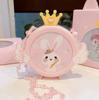 Kids' Handmade Cream PVC Crossbody Bag with Mirror Accessory
