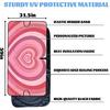 Heart Car Windshield Sunshades Pink, 59*31.5 Inches, UV Rays Sun Visor Protector For Car, SUV, Truck