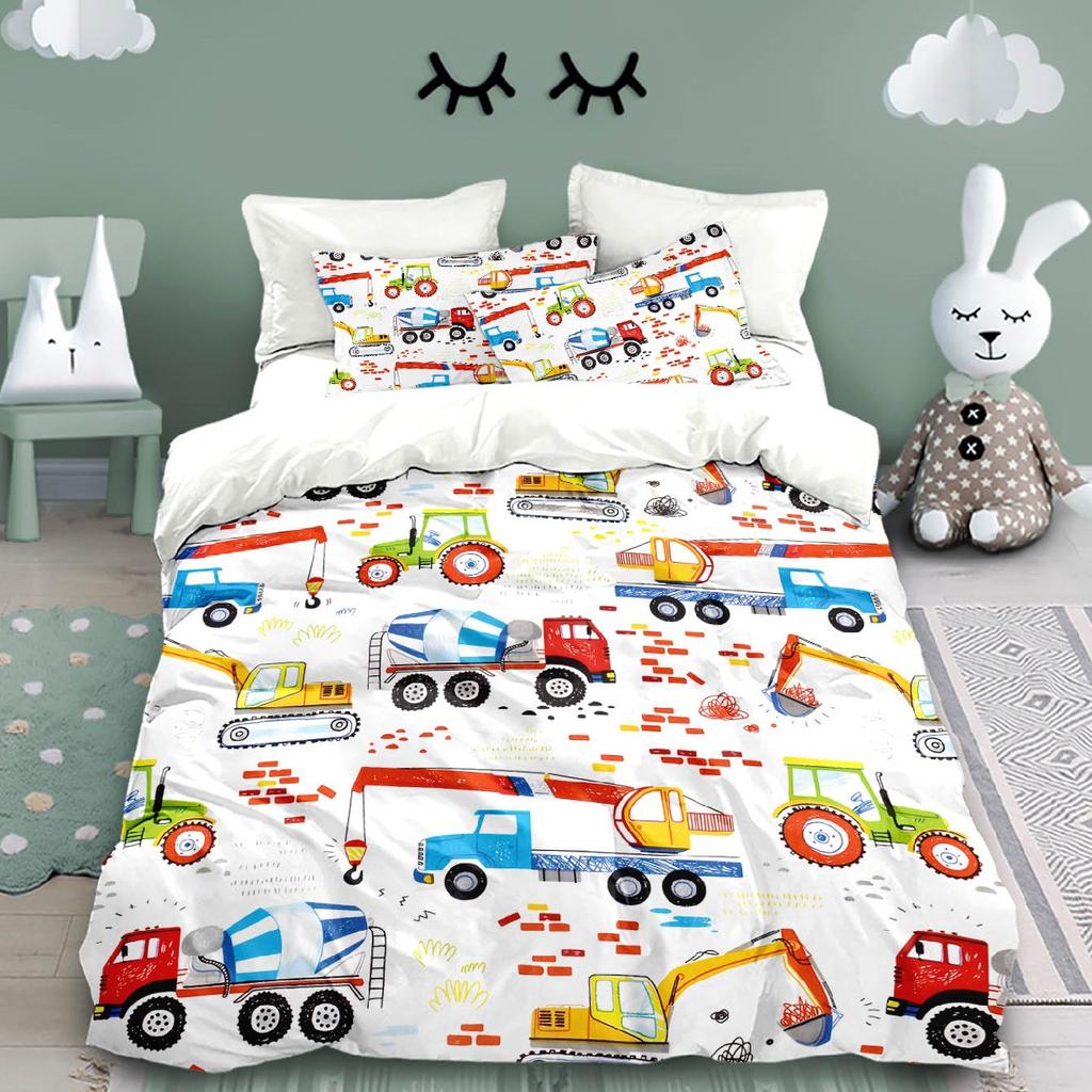 Bed Three-Piece Set Children'S Quilt Cover Pillowcase Boys And Girls 3D Printed Bedding