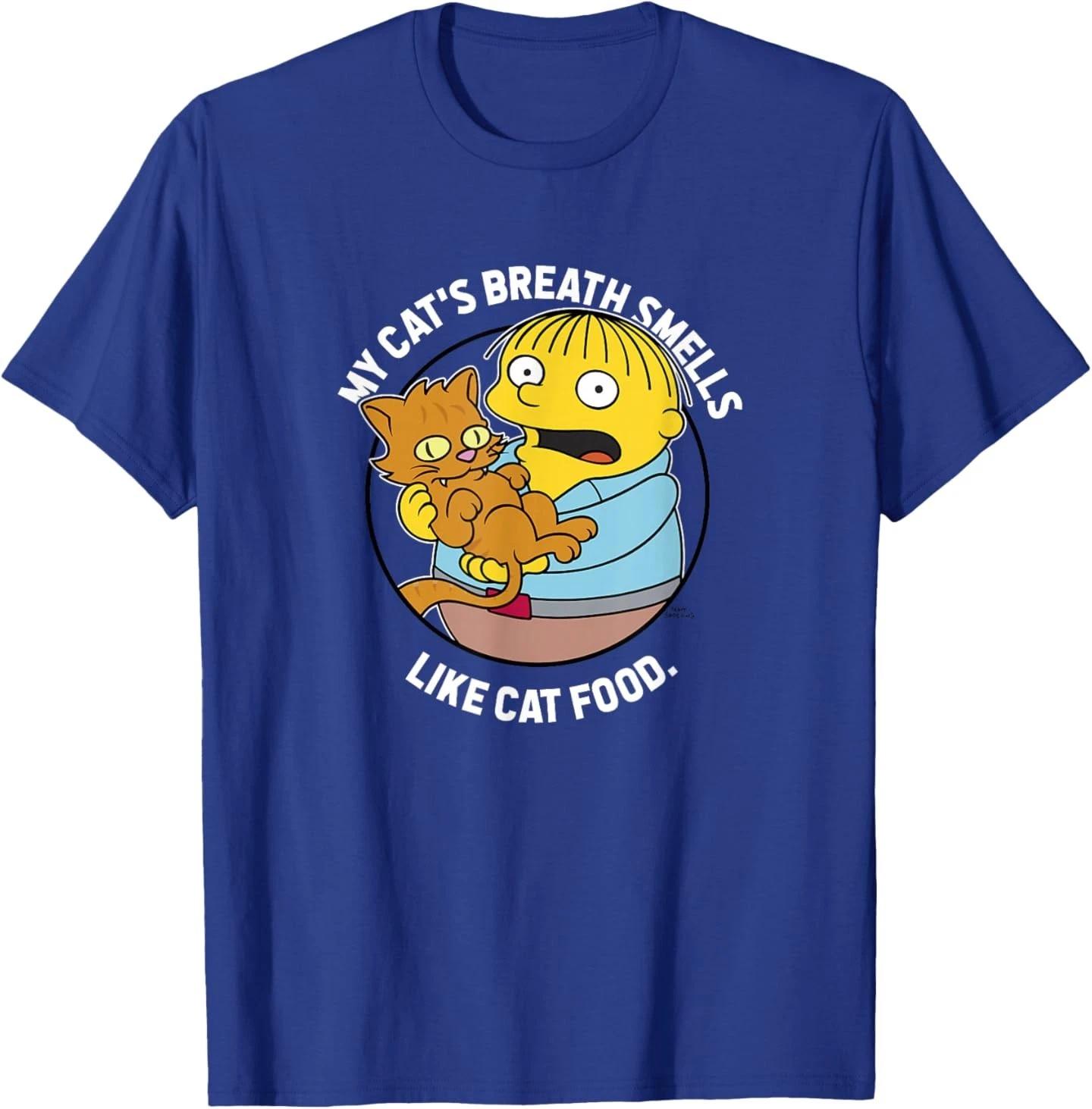 The Simpsons Ralph My Cat s Breath Smells Like Cat Food T-Shirt 4XL
